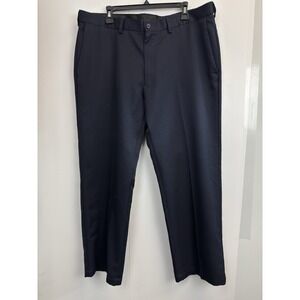 Haggar Mens Dress Pants 40X29 Navy Blue Comfort‎ Waist